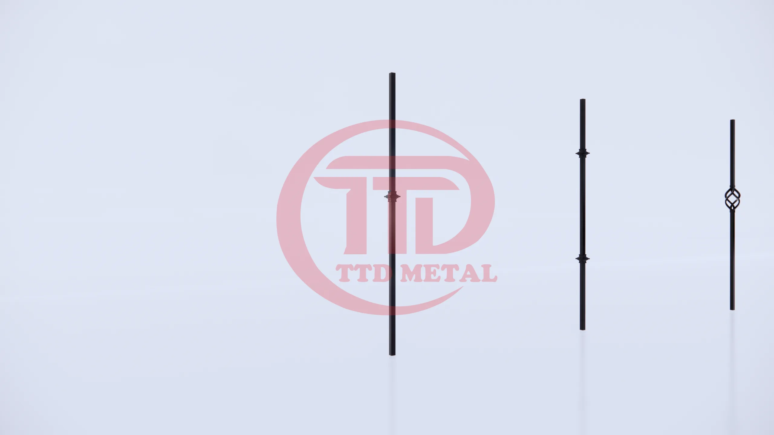 Wrought iron railing module for TTD METAL module 1K