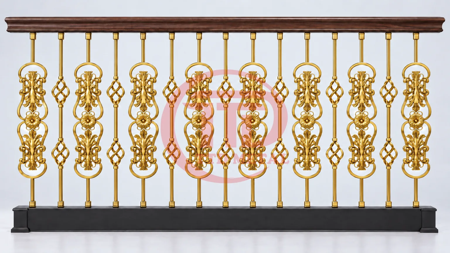 Display shelf - indoor handrails for steps