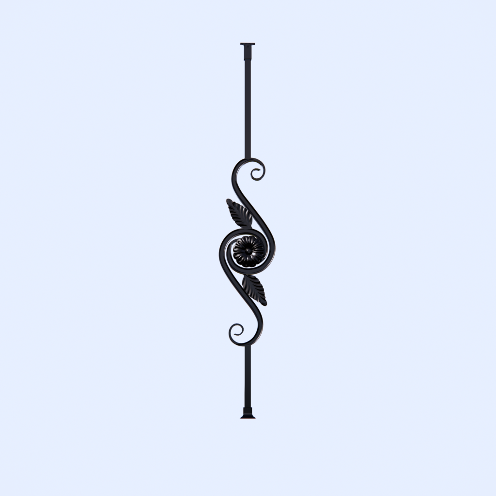 Exterior stair railing panel for TTD METAL module 2S_1