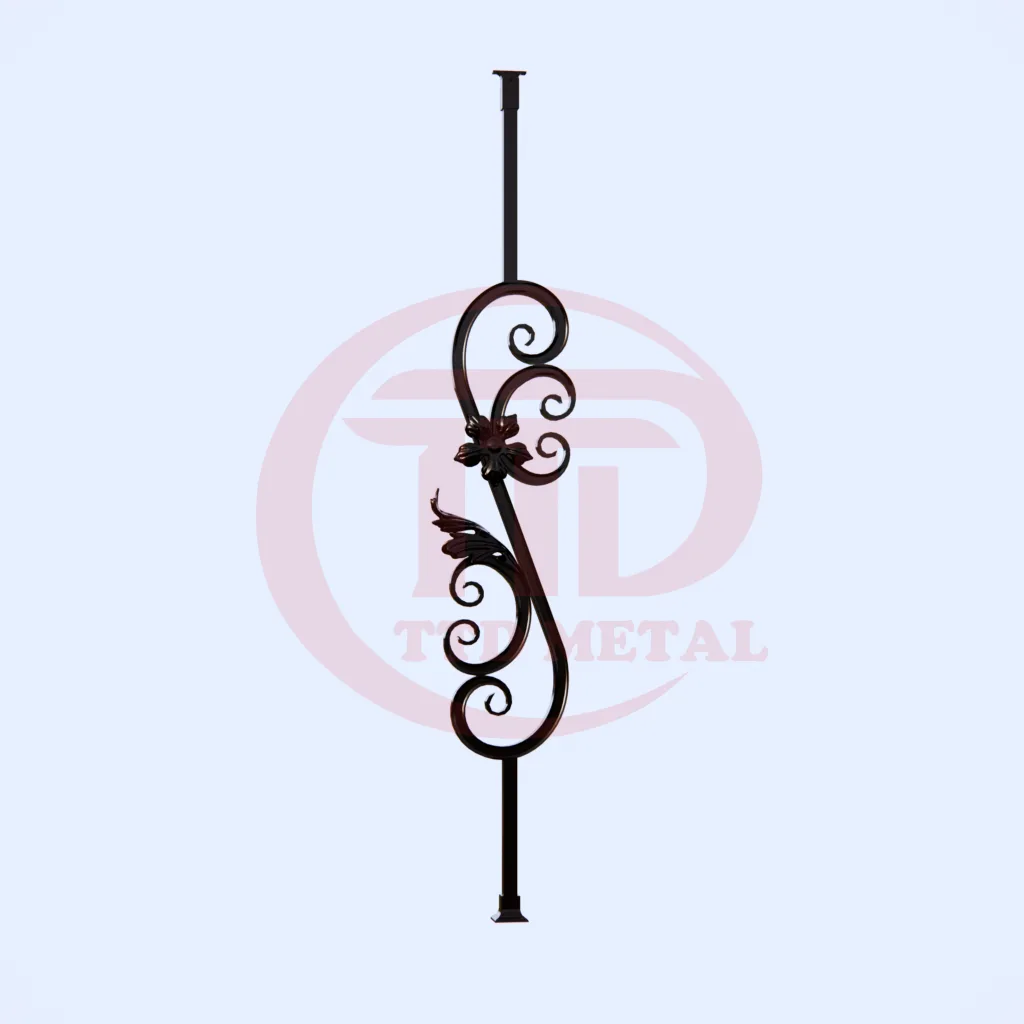 Iron balcony railing panel module for TTD METAL module 2C2S_1