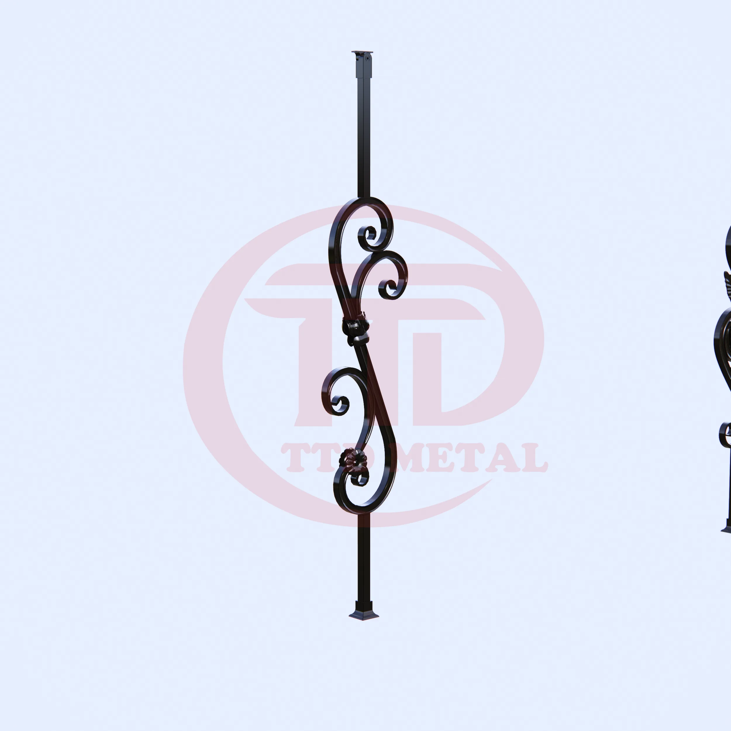 Stair railing indoor module left angle for TTD METAL module 1S2L_2