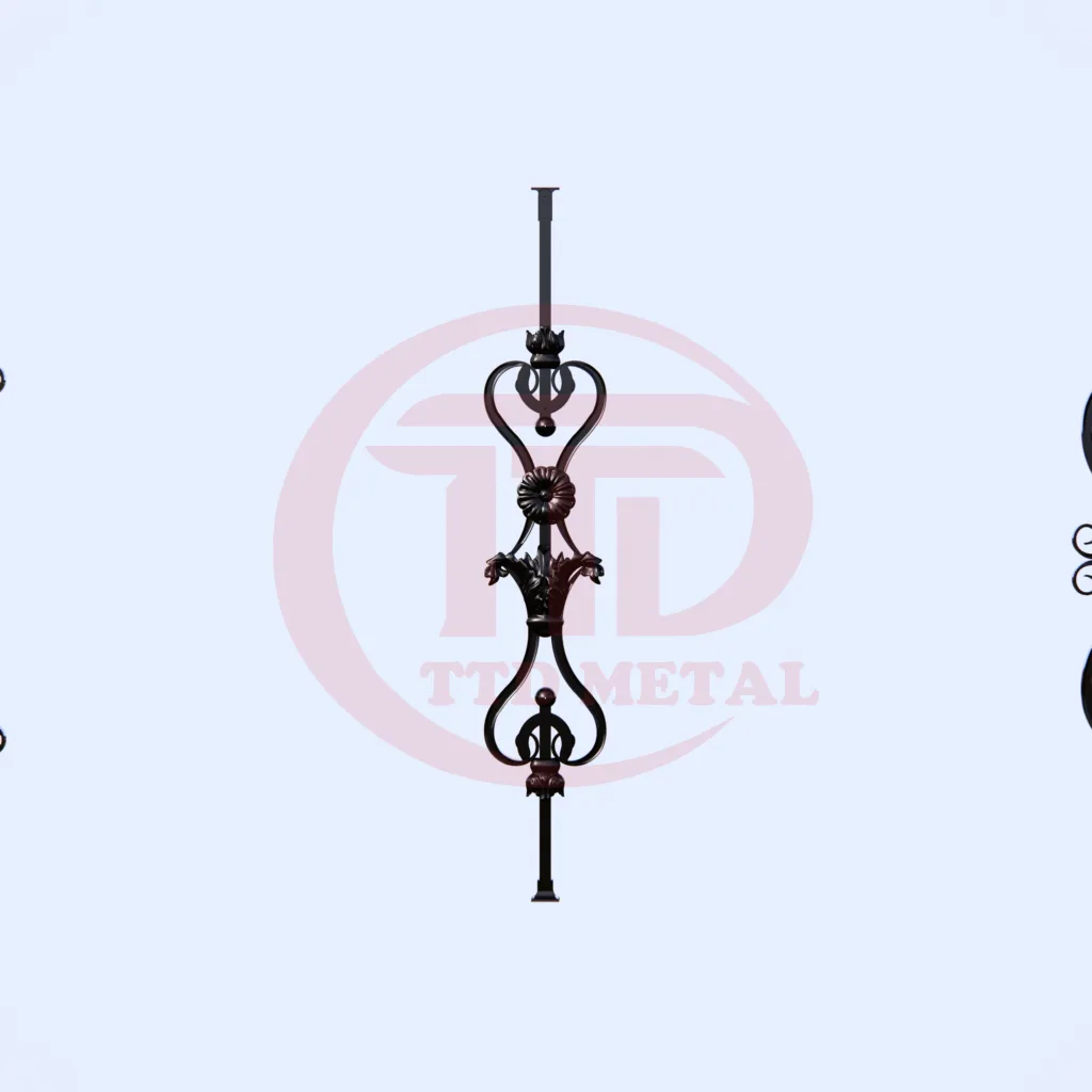 Wrought iron railing module panel for TTD METAL module 4L_3