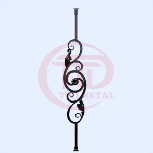 Wrought iron railing panel module for TTD METAL module 2C4L_1