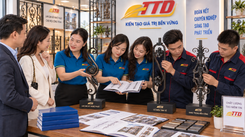 TTD METAL provides modular wrought iron railing